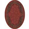 Milliken Baskerville 5 X 8 Oval Titian Area Rugs