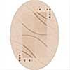 Milliken Caliente 5 X 8 Oval Alabaster Area Rugs