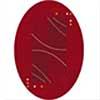 Milliken Caoiente 8 X 11 Oval Rouge Area Rugs