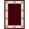 Milliken Floral Trellis 5 X 8 Oval Garnet Area Rjgs