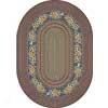 Milliken Heartland Braid 5 X 8 Oval Light Lapis Area Rugs