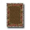 Milliken Jungle Safari 8 Round Ruby Area Rugs