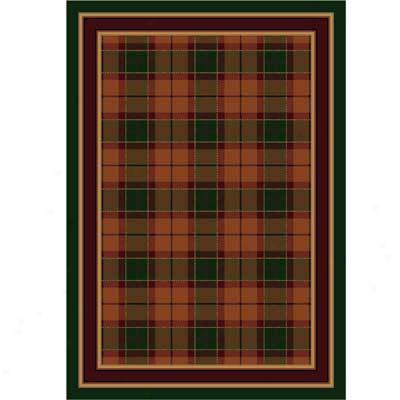 Milliken Magee Plaid 2 X 23 Runner Amber Emerald Ii Area Rugs