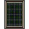 Milliken Magee Plaid 5 X 8 Emerald Lapis Ii Area Rugs