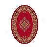 Milliken Merkez 5 X 8 Oval Currant Red Area Rugs