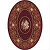 Milliken Montfleur 8 X 11 Oval Dark Cherry Area Rugs