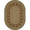 Milliken Oak Braid 4 X 5 Oval Golden Ambee Area Rugs