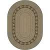 Milliken Oak Braid 4 X 5 Oval Khaki Area Rugs