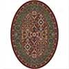 Milliken Sandakan 4 X 5 Oval Chili Area Rugs