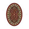 Milliken Sumero 8 X 11 Oval Induan Red Area Rugs