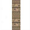 Milliken Wide Ruins 2 X 8 Runner Velvte Brown Area Rugs