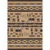 Milliken Wide Ruins 8 X 11 Velvet Brown Area Rugs