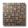 Mirage Tile Laser Glass Blend Mosaic 12 X 12 Mission Brown Tile & Stone