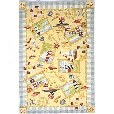 Momeni, Inc. Coastal 8 X 11 Coastal Sand Area Rugs