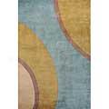 Mom3ni, Inc. New Wave 2 X 3 New Wave Teal Area Rugs