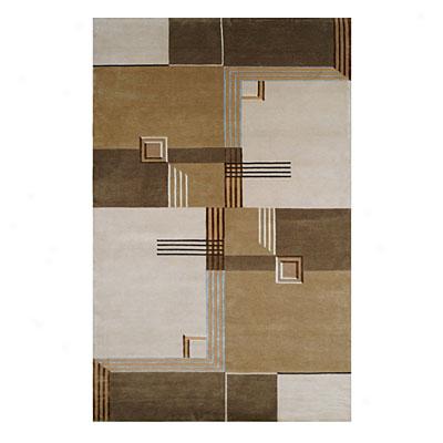 Nejad Rugs Architectual Elements 9 X 12 Ivory/brown Area Rugs