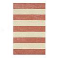 Nejad Rugs Boardwalk Stripes 4 X 6 Light Coral/ivory Area Rugs