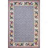 Nejad Rugs Bucks County - Damask 3 X 8 Runner Light Blue/ivory Area Rugs