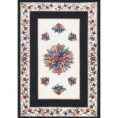 Nejad Rugs Bucks County - Tulip 8 X 10 Ivory/black Area Rugs