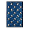 Nejad Rugs Compass 4 X 6 Dark Blue Area Rugs