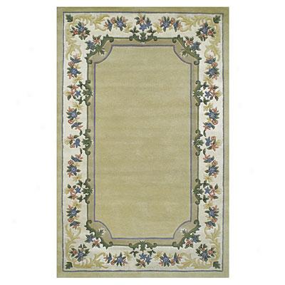 Nejad Rugs Floral Garden 9 X 12 Floral Border Pale Yellow/ivory Area Rugs