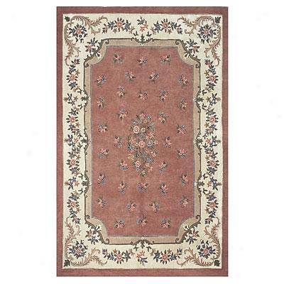 Nejad Rugs Floral Garden 12 X 15 Floral Aubuson Rose/ivory Area Rugs