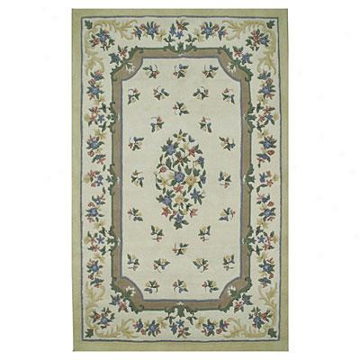 Nejad Rugs Floral Garden 12 X 15 Floral Aubuson Ivoryivory/yellow Area Rugs