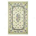 Nejad Rugs French Country 8 X 10 Floral Aubuson Ivory/yellow Area Rugs