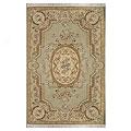 Nejad Rugs French Elegance 6 X 9 Aubuson Vehetian Green/beige Area Rugs