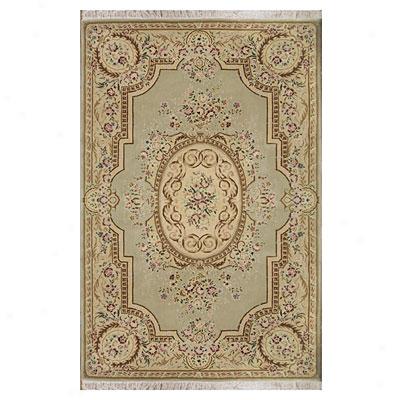 Nejad Rugs French Elegance 8 X 10 Aubuson Venetian Green/beige Area Rugs