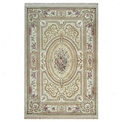 Nejad Rugs French Elegance 8 X 10 Aubuson Beige/ivory Area Rugs