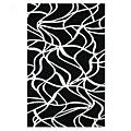 Nejad Rugs Kinetic 4 X 6 Black/white Area Rugs