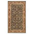 Nejad Rugs Mansion 16 X 26 Kashan Black/burgundy Area Rugs