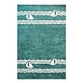 Nejad Rugs Sailboat 4 X 6 Teal Area Rugs