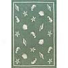 Nejad Rugs Shells & Seahorses 8 X 11 Seafoam Area Rugs