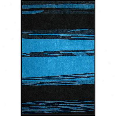 Nejad Rugs The Bright Collection 5 X 8 Horizon Blue/black Area Rugs