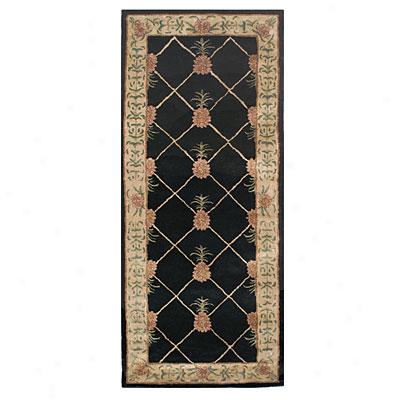 Nejad Rugs Tropical Island 8 X 10 Pineapple Aubuson Beige/brown Area Rugs