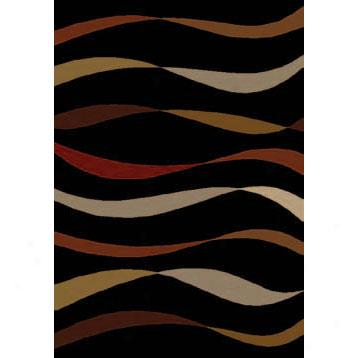 Orian Rugs Sahgadelic 5 X 7 Streamers Black Area Rugs