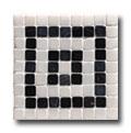 Original Style Stone Borders Black Athenian Key Corner Tile & Stone