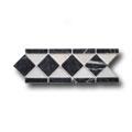 Original Style Stone Borders Black Athenian Diamond Tile & Stone