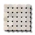 Original Style Venetian Octagon Mosaic White Tile & Stone