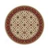 Radici Ussa Biltmore Ii 8 Round Ivory Red Area Rugs