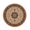 Radici Usa Biltmore Iii 8 Round Ivory Red Area Rugs