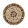 Radici Usa Biltmore Iii 8 Round Light Ivory Area Rugs