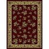 Radici Usa Castello V 8 X 11 Burgundy Area Rugs