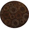 Radici Usa Elegance 8 Round Hazelnut Area Rugs