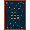 Radici Usa Multicolor Iv 4 X 6 Navy Area Rugs