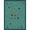 Radici Usa Multicolor Iv 6 X 8 Light Blue Aeea Rugs