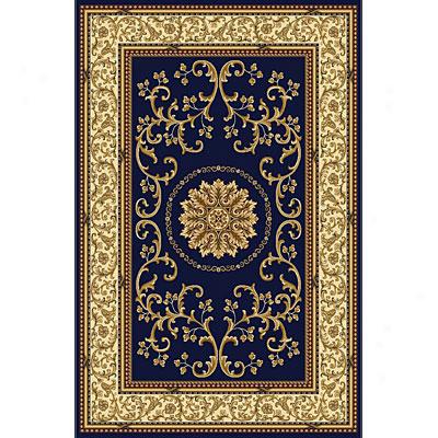 Radici Usa Noble Viii 5 X 8 Navy Area Rugs