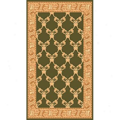 Rug One Imorts Merit 5 X 8 Dwrk Green Area Rugs